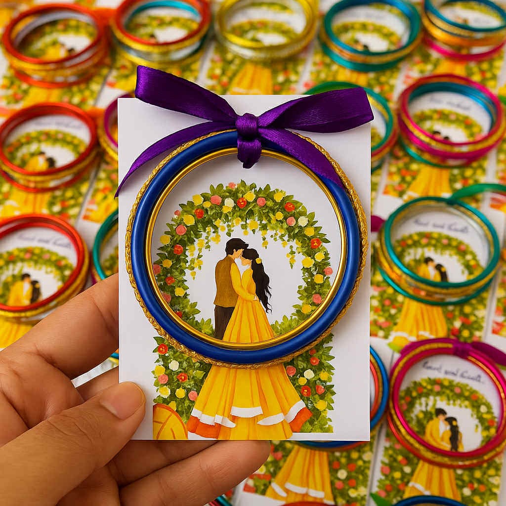 Colorful Bangles with Custom card