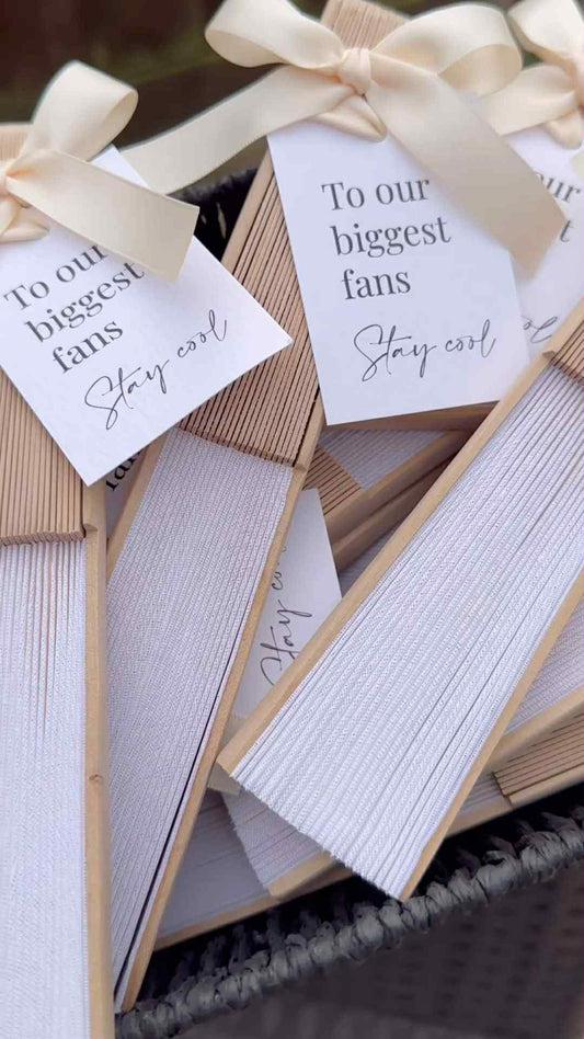 “Our Biggest Fans” Wedding Favors